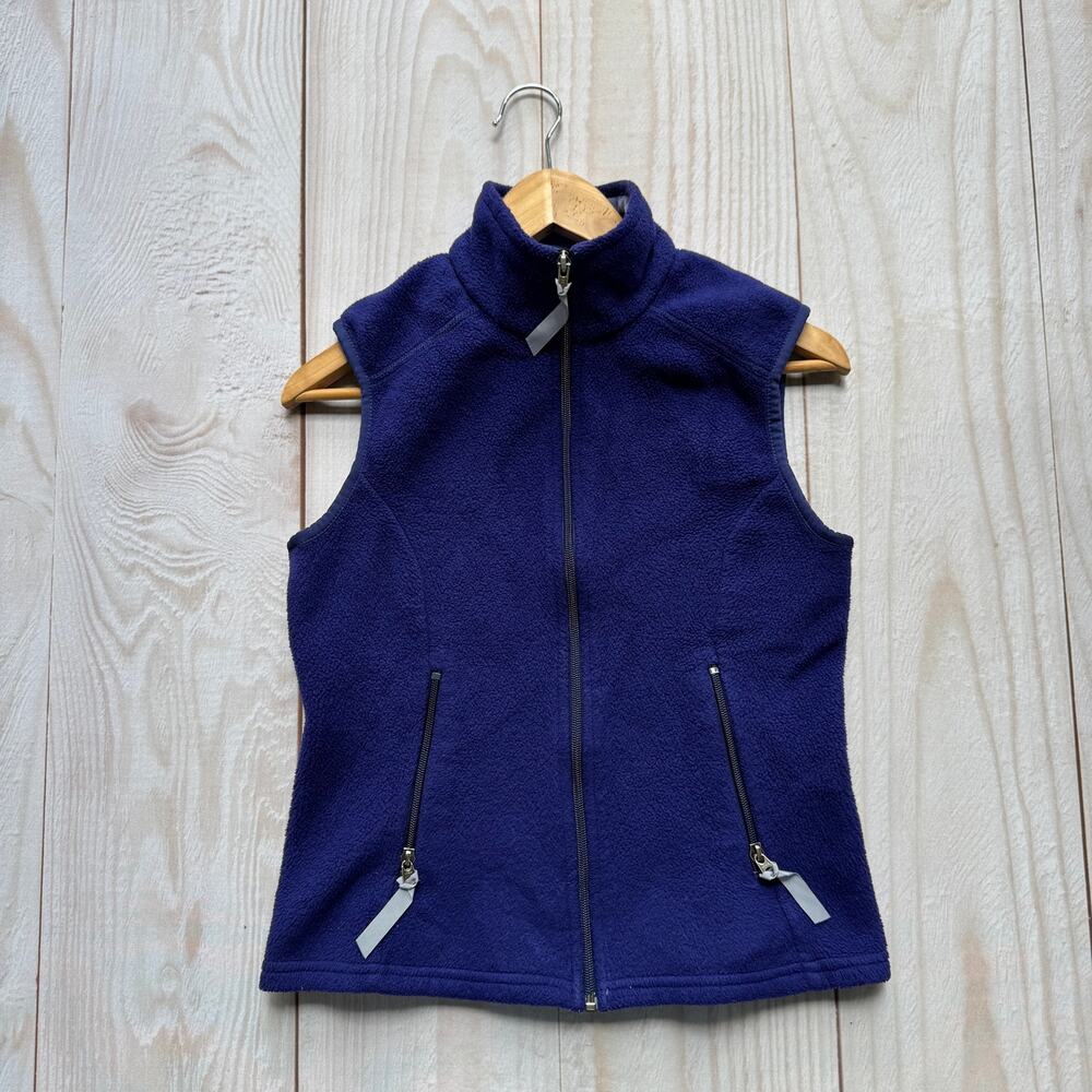 Vgt Patagonia Synchilla Womens Small Full Zip Purple Vest Made in USA #25163
